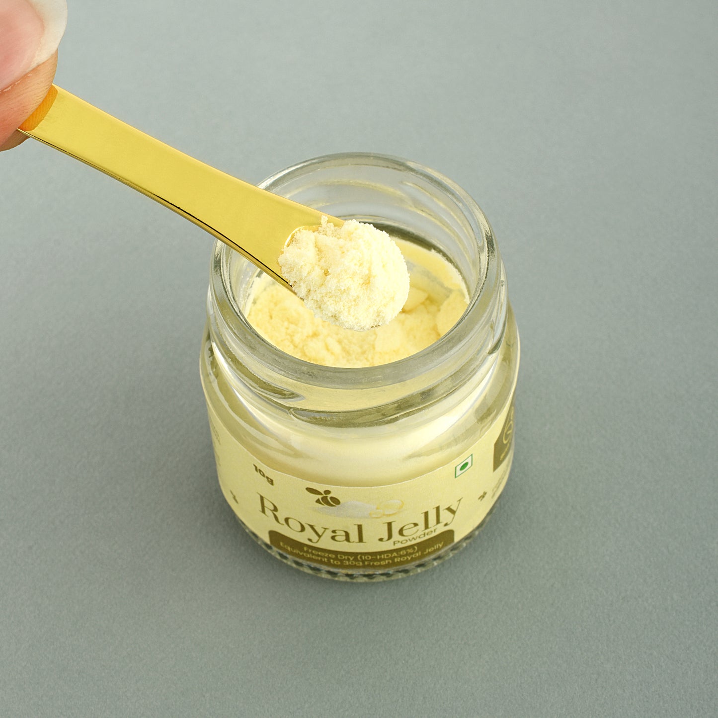 Gold Metal Shilajit Spoon | Spatula | Pack of 2