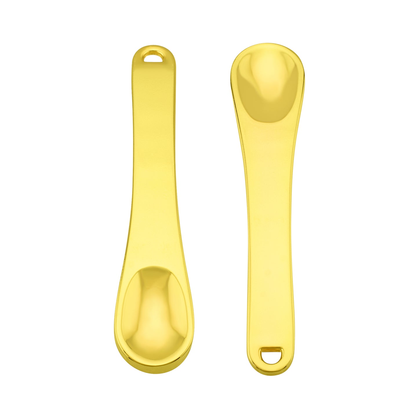 Gold Metal Shilajit Spoon | Spatula | Pack of 2