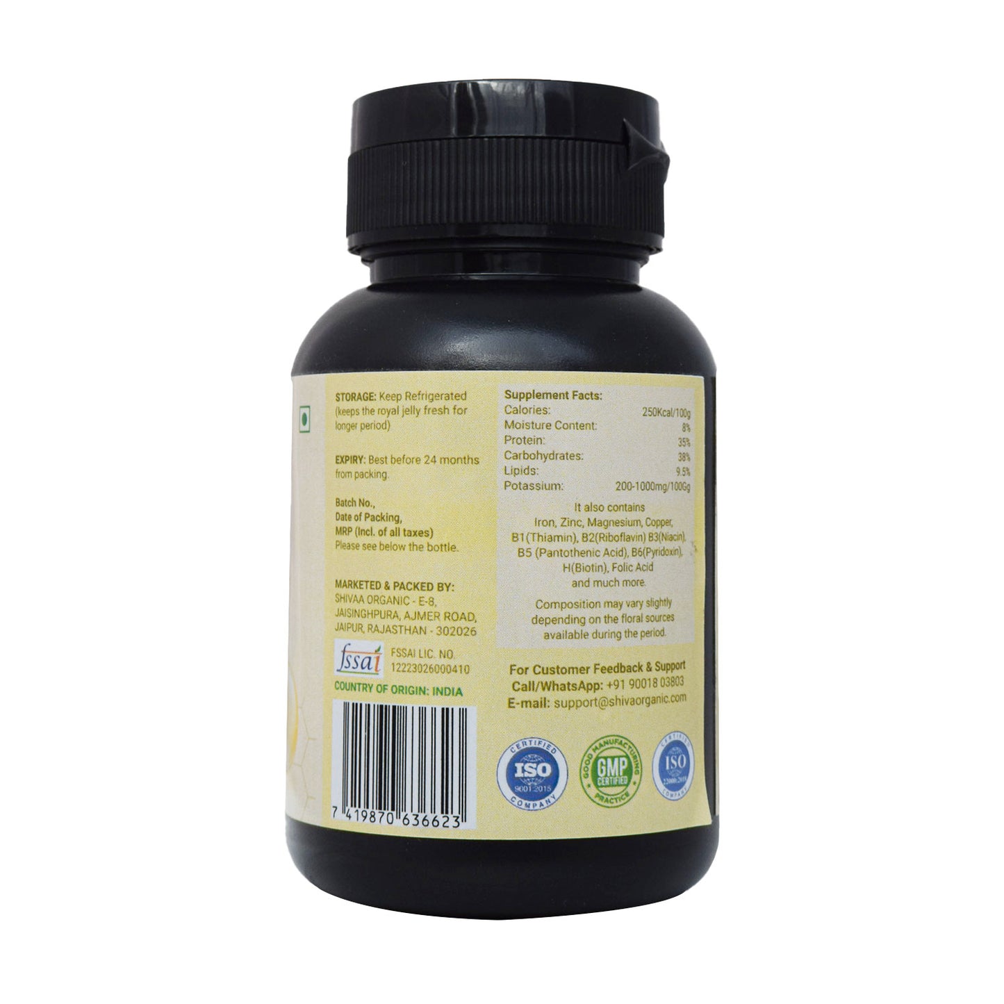 Royal Jelly Capsule | 500mg | Shiva Organic