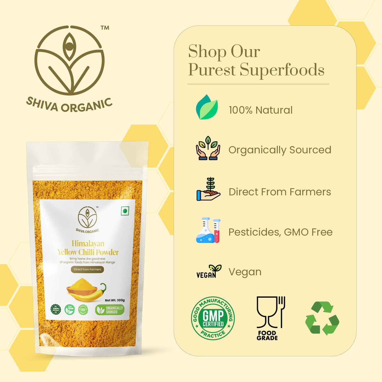 Himalayan Chilli | Yellow Cholli Powder 300g
