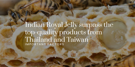 Indian Royal Jelly surpass the top-quality products from Thailand and Taiwan - Important Factors