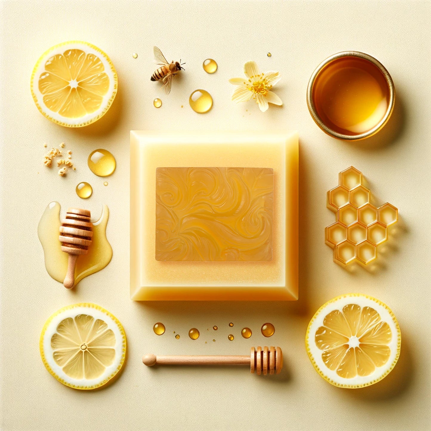 Handmade Organic Soap | Shiva Organic | Honey Lemon