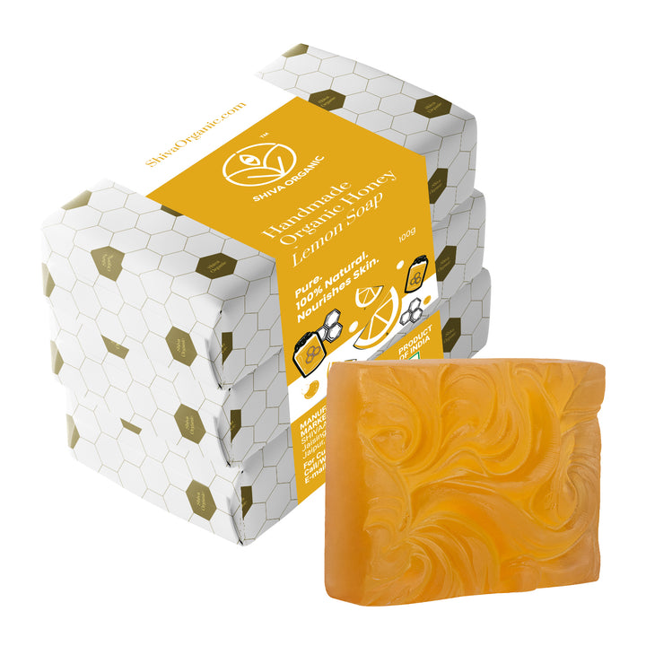 Handmade Organic Soap | Shiva Organic | Honey Lemon