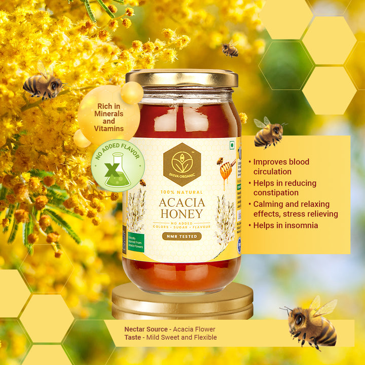 Australian Honey 500gm | Acacia Flower Honey | Shiva Organic