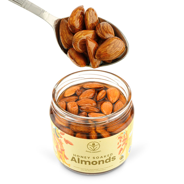 Almonds Honey | Honey soaked Almonds | 400g