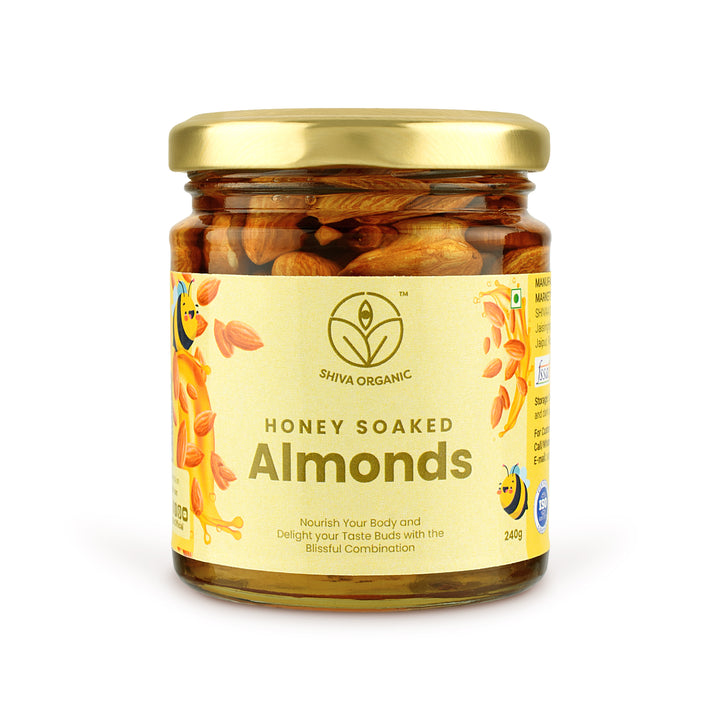 Almond nuts  soaked in honey | 240gm