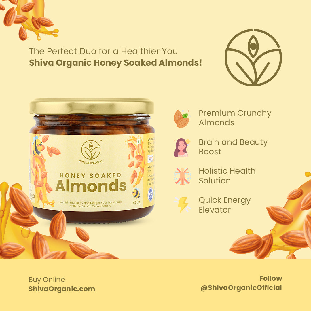 Almonds Honey | Honey soaked Almonds | 400g