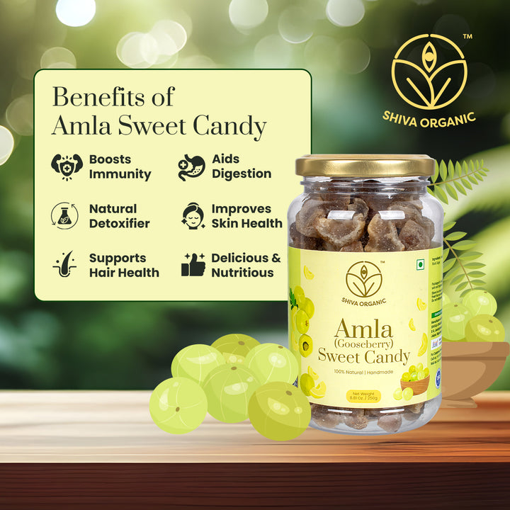 Amla Sweet Candy | Organic Gooseberry 250g | Shiva Organic