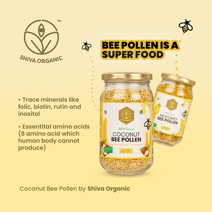 Bee Pollen Benefts | Fertility Booster | Vitamin B12 | Shiva Organic