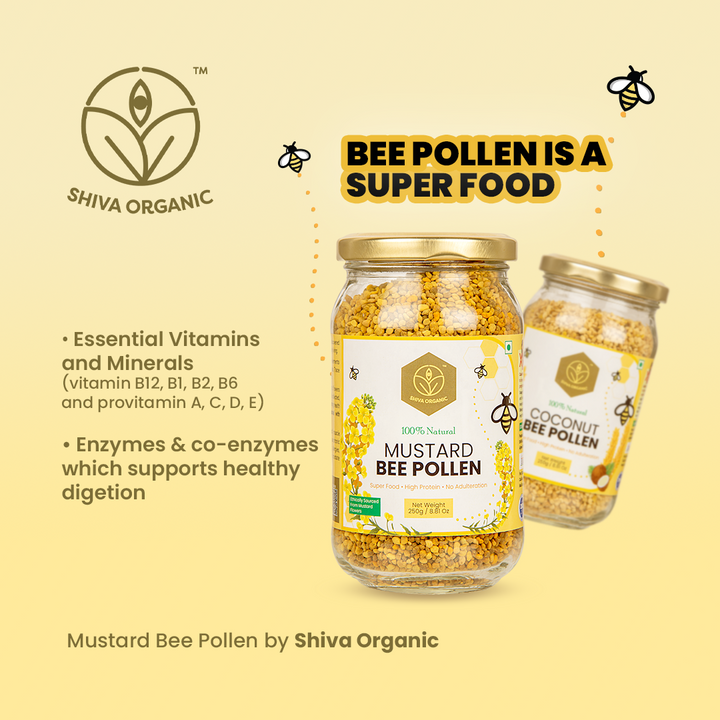 Bee Pollen Benefts | Fertility Booster | Vitamin B12 | Shiva Organic