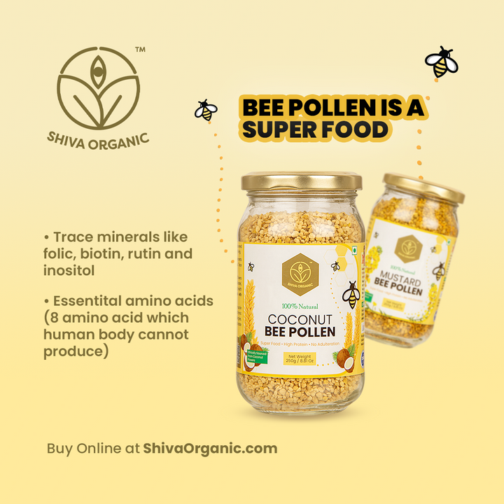 Buy Best Bee Pollen | Daily Supplement | For Diabetes | Shiva Organic