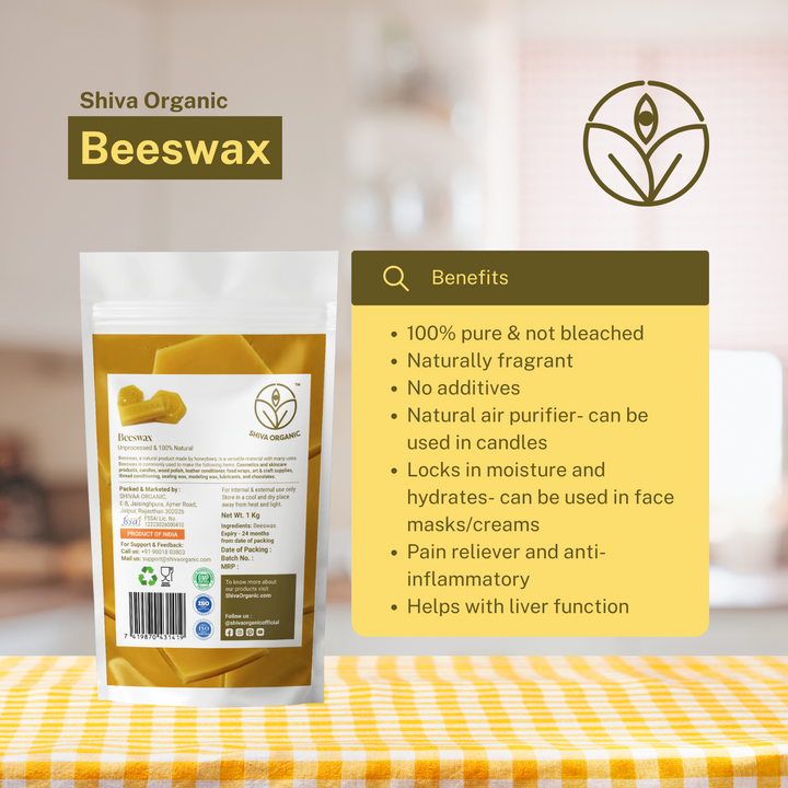 Honey wax | candle wax | 400g | Shiva Organic