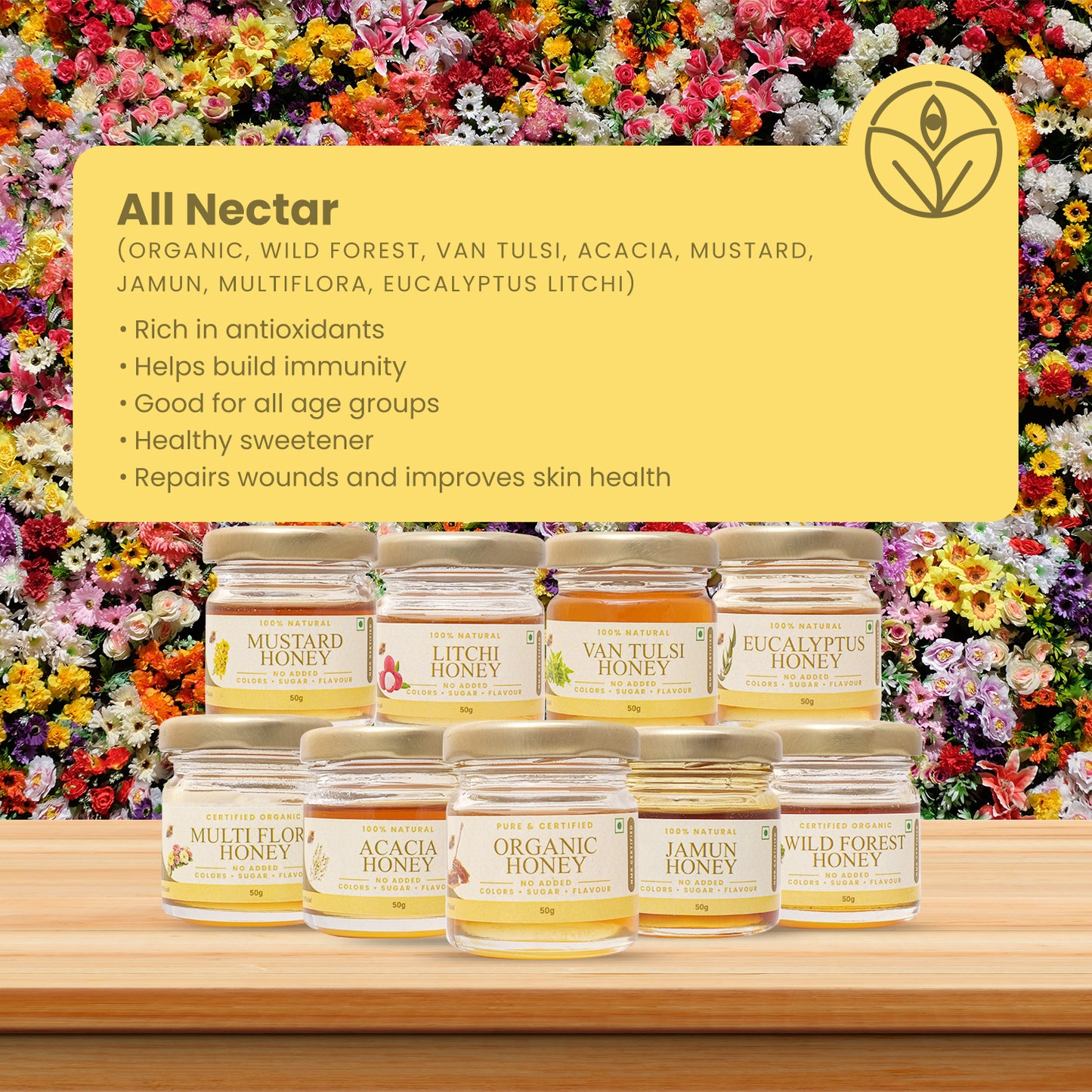 Natural Nectar Honey Combo | Shiva Organic