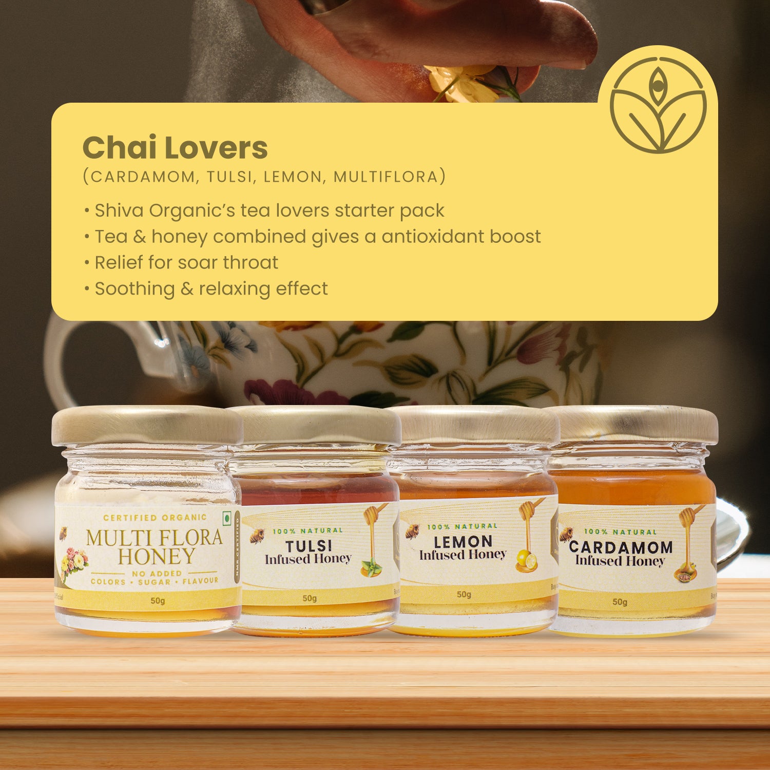 Honey for tea | Chai Lover | Shiva Organic