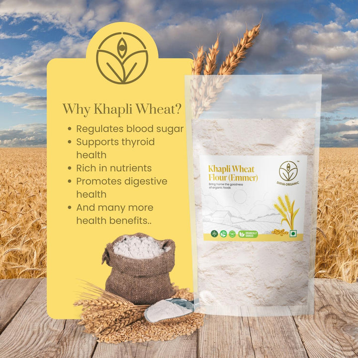 Khapli atta flour | emmer wheat | organic what | 4.5 kg