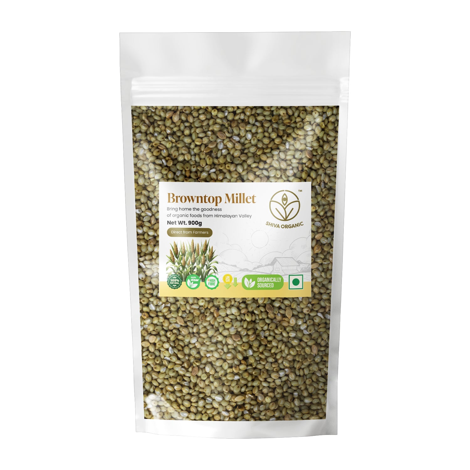 Browntop Millet | Organic 1 kg | Shiva Organic