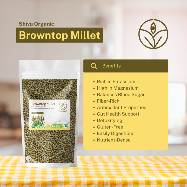 Browntop Millet | Organic 1 kg | Shiva Organic