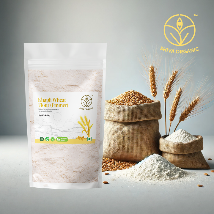 Khapli atta flour | emmer wheat | organic what | 4.5 kg