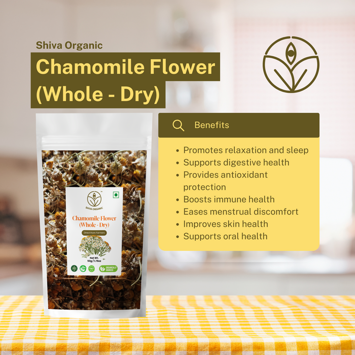 Chamomile Tea | Dried Fowers | Shiva Organic