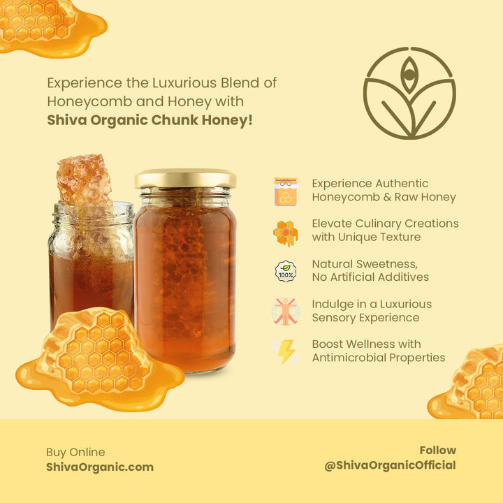 Raw honey with honey comb | Chunk Honey