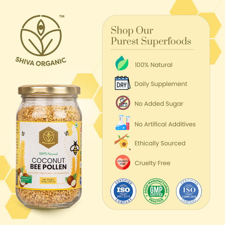 Buy Best Bee Pollen | Daily Supplement | For Diabetes | Shiva Organic