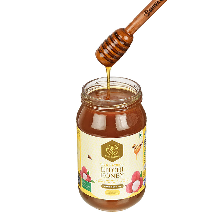 500 gm | Lychee Honey | Kids Honey | Shiva Organic