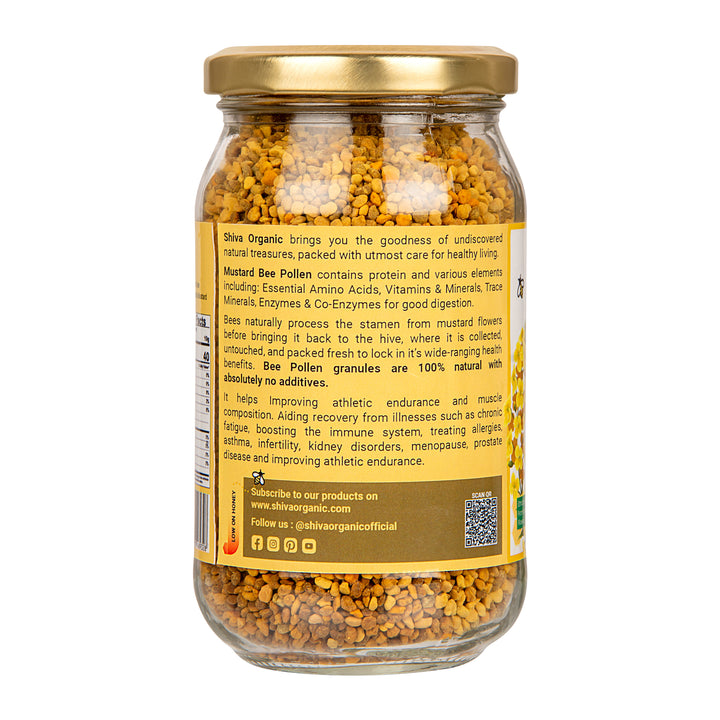 250 gm | Mustard Bee Pollen | Energy Immunity Booster | Vitamin b12 | Shiva Organic