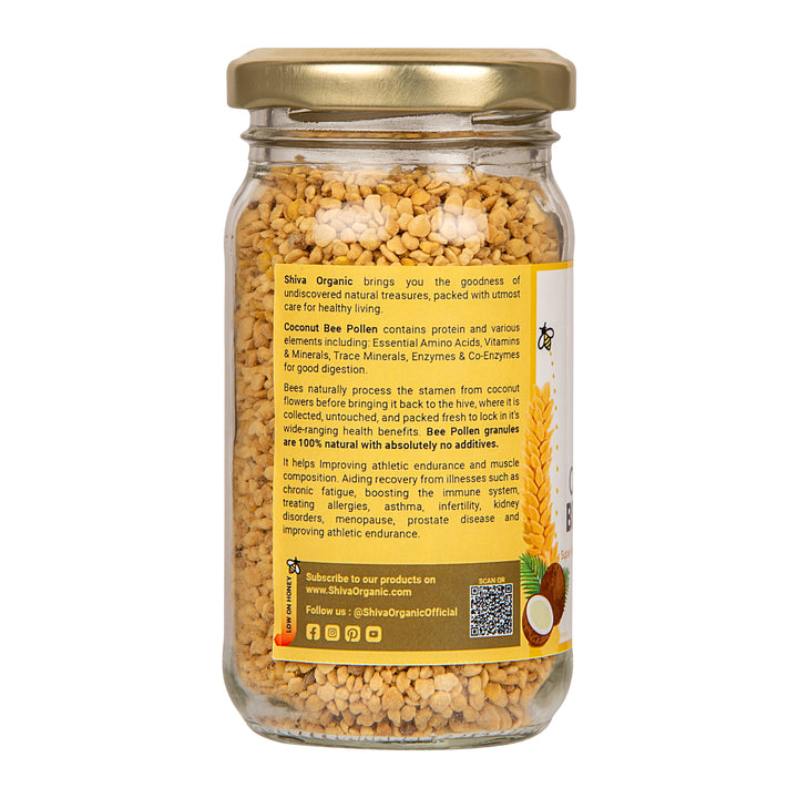 Coconut Bee Pollen 125g |Fertility Booster | Superfood | Shiva Organic