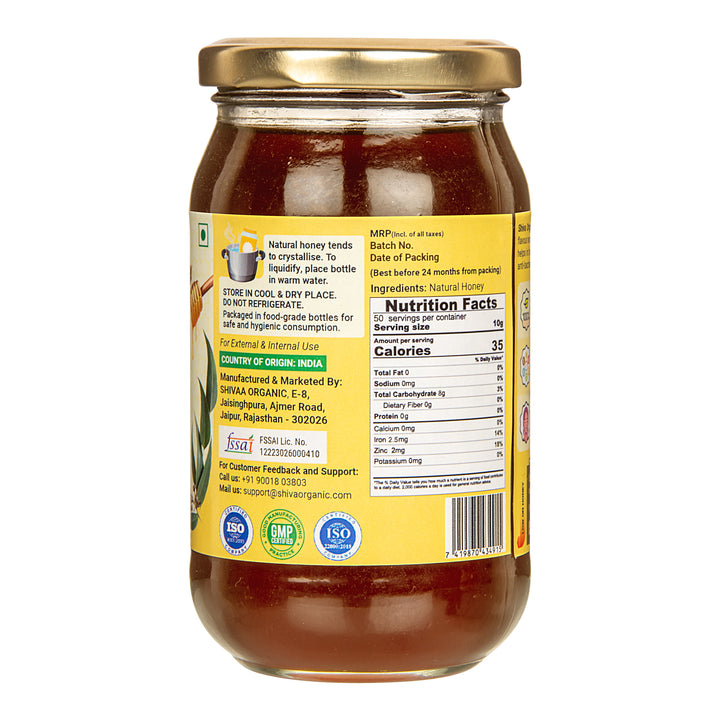 500 gm, Eucalyptus Honey | Shiva Organic