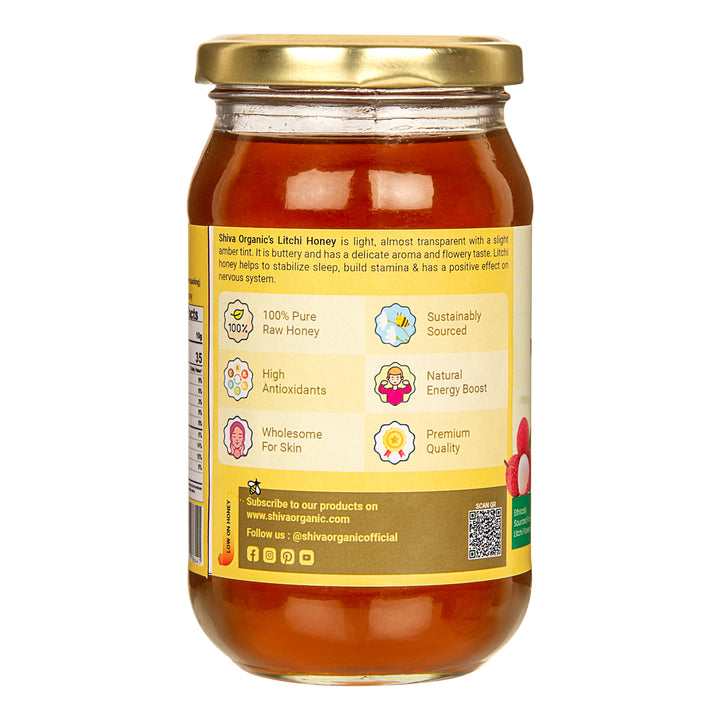 500 gm | Lychee Honey | Kids Honey | Shiva Organic