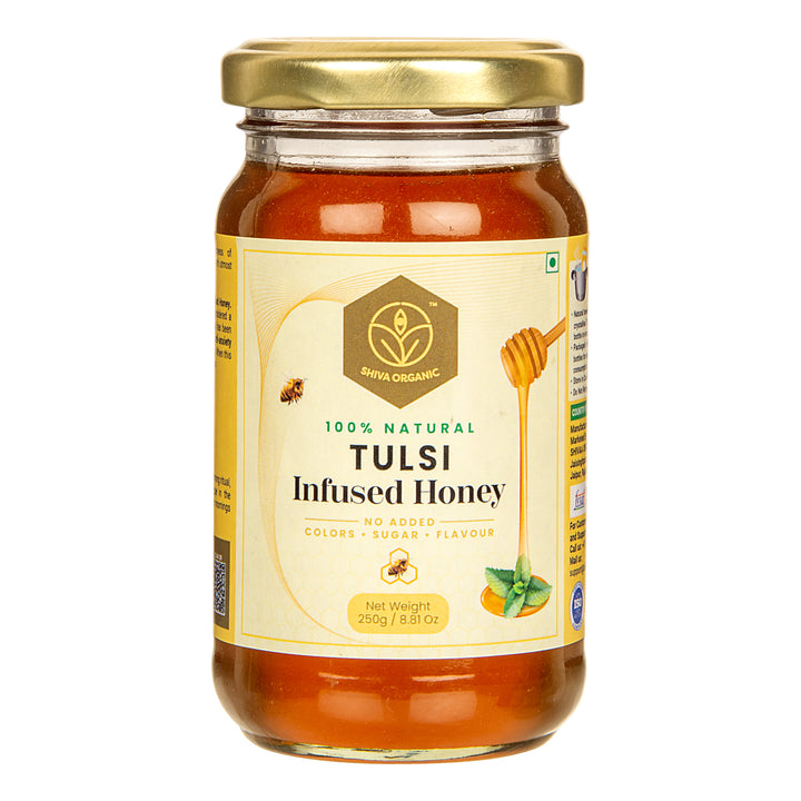 Tulsi Infused Honey | Immunity Booster | Shiva Organic 