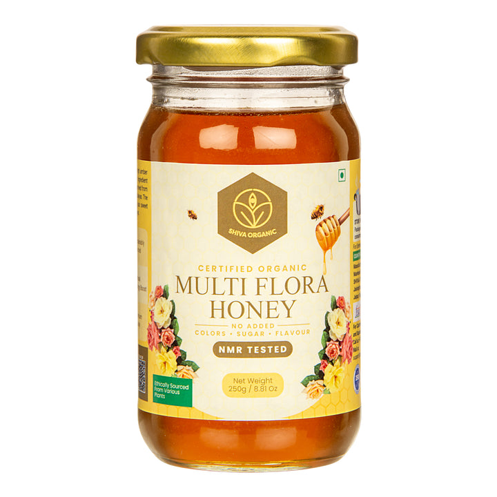 Multiflora natural honey | 250 gm | Shiva Organic