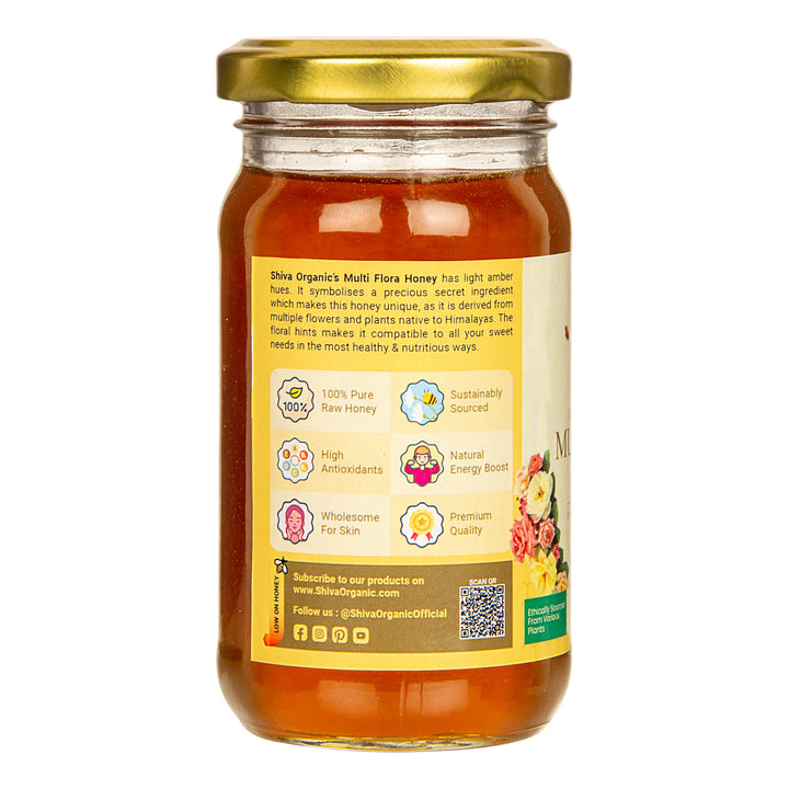 Multiflora natural honey | 250 gm | Shiva Organic