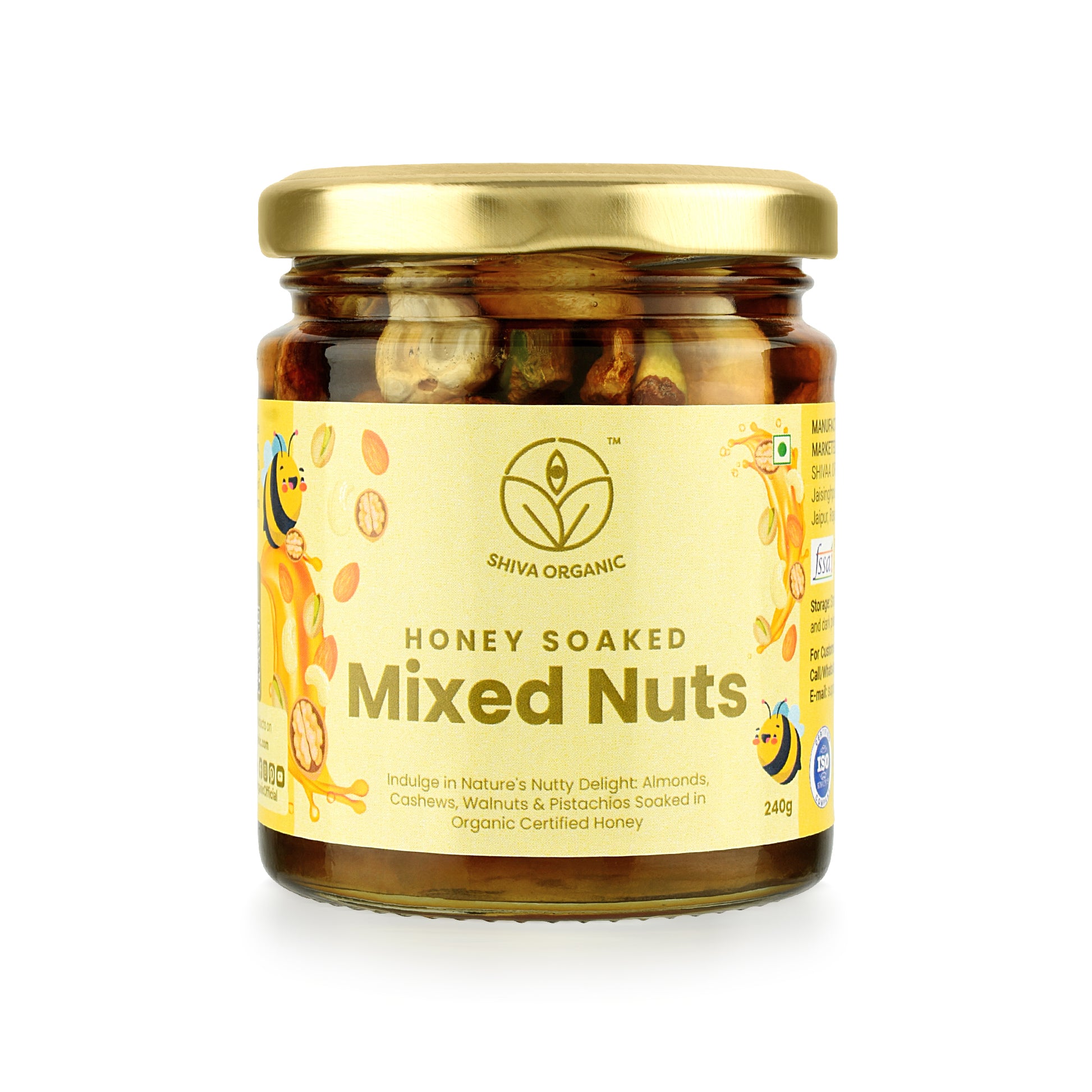 Mix dry fruits soaked in honey | Assorted Nuts 240g