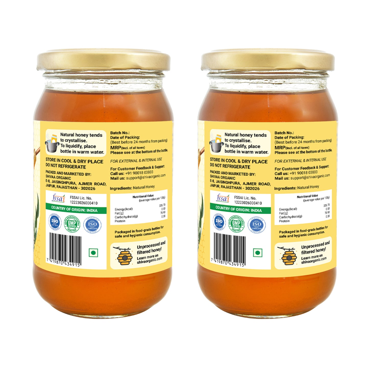 2x500 gm, Eucalyptus Honey