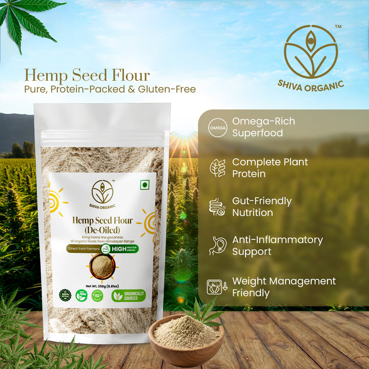 Hemp Flour Powder | Plant Protein | Shiva Organic
