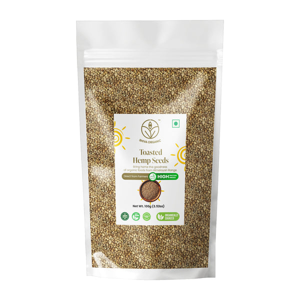 Hemp Seeds Toasted | High Protein | Shiva Organic