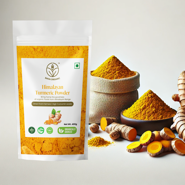 Pahadi Haldi | High Circumin | Turmeric Powder 400g | Shiva Organic