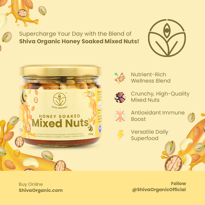 Mixed nuts in honey | nutty honey | 400g