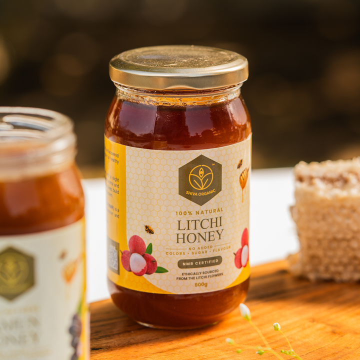 500 gm | Lychee Honey | Kids Honey | Shiva Organic