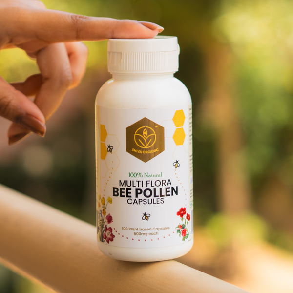 Bee Pollen Capsules | 500mg | Shilajit | Shiva Organic