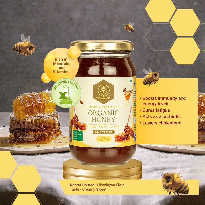 500 gm | Shiva Organic | Certified Organic honey | NPOP