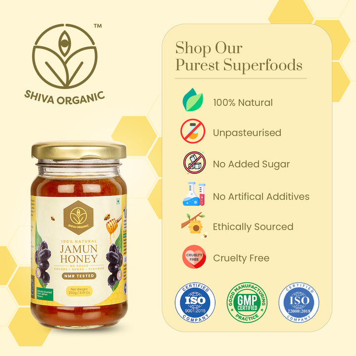 Jamun Honey 250g | Raw Honey | Shiva Organic