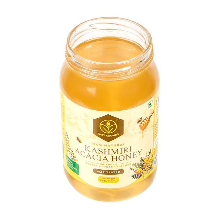 Kashmiri Honey | Raw Acacia Honey 500g | Shiva Organic