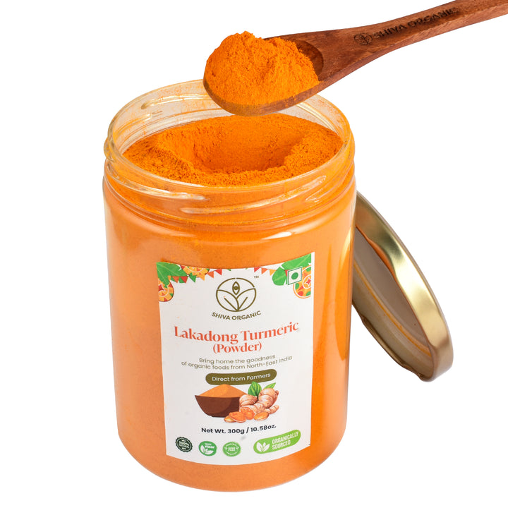 Lakadong Turmeric Powder | Haldee | High Curcumin | Shiva Organic