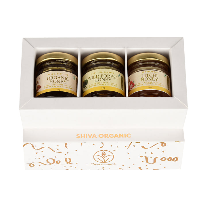 Natural Honey Gold Gift Box | Shiva Organic