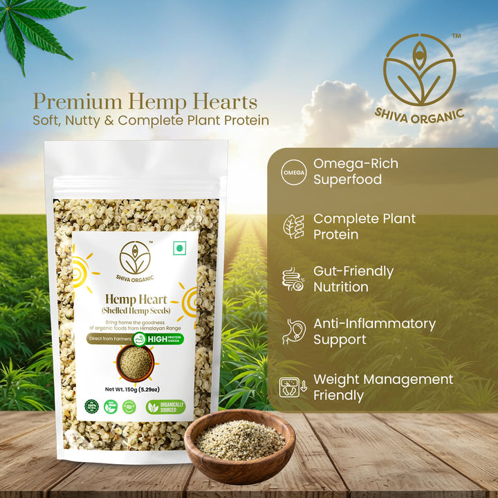 Organiv Hemp Heart | Plant Protein | Omega | Shiva Organic