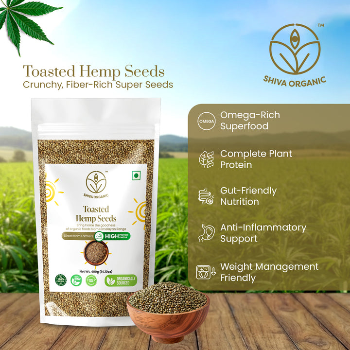 High Protein Hemp Seeds | Bhang | Shiva Organic