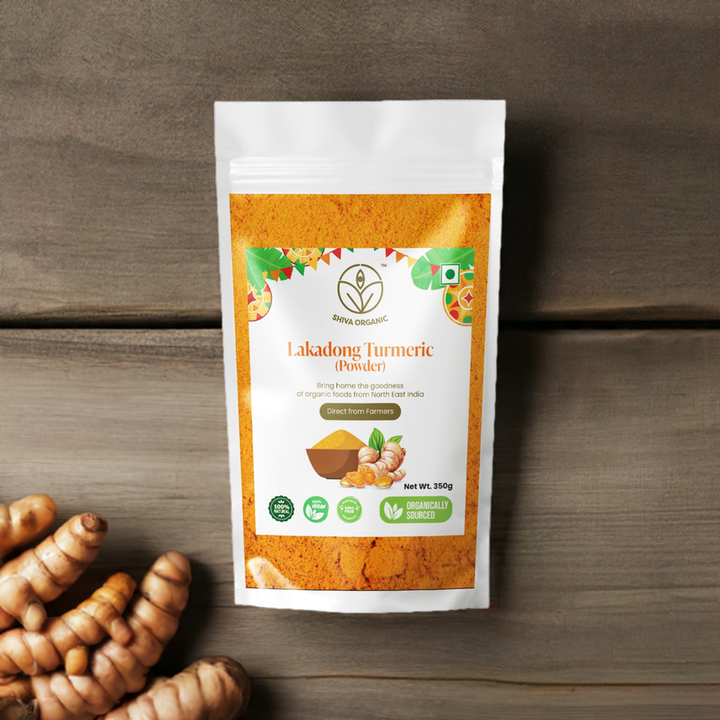 Halkund Powder Lakadong Turmeric Powder | Haldee | High Curcumin | Shiva Organic