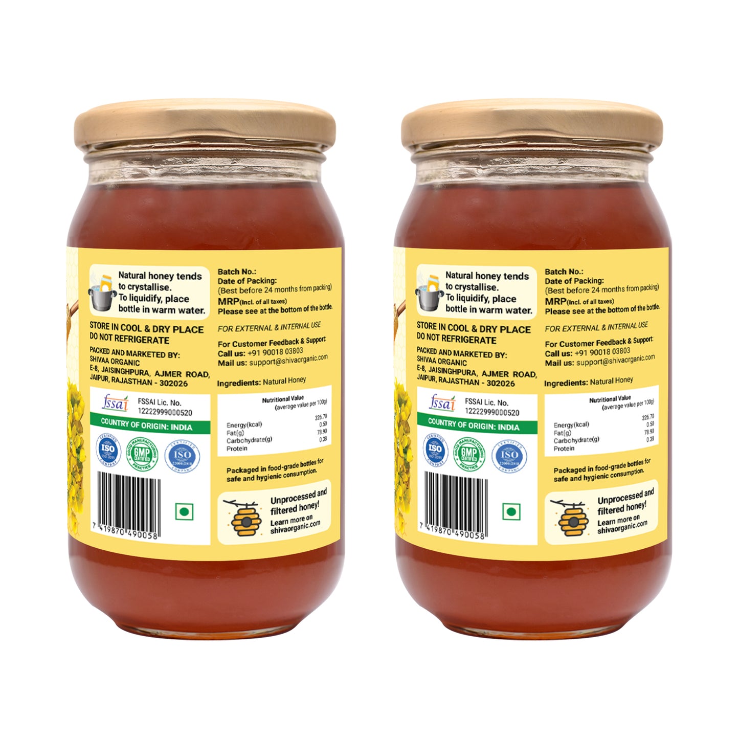 1kg | Buy Best Pure Raw Honey | Shiva Organic